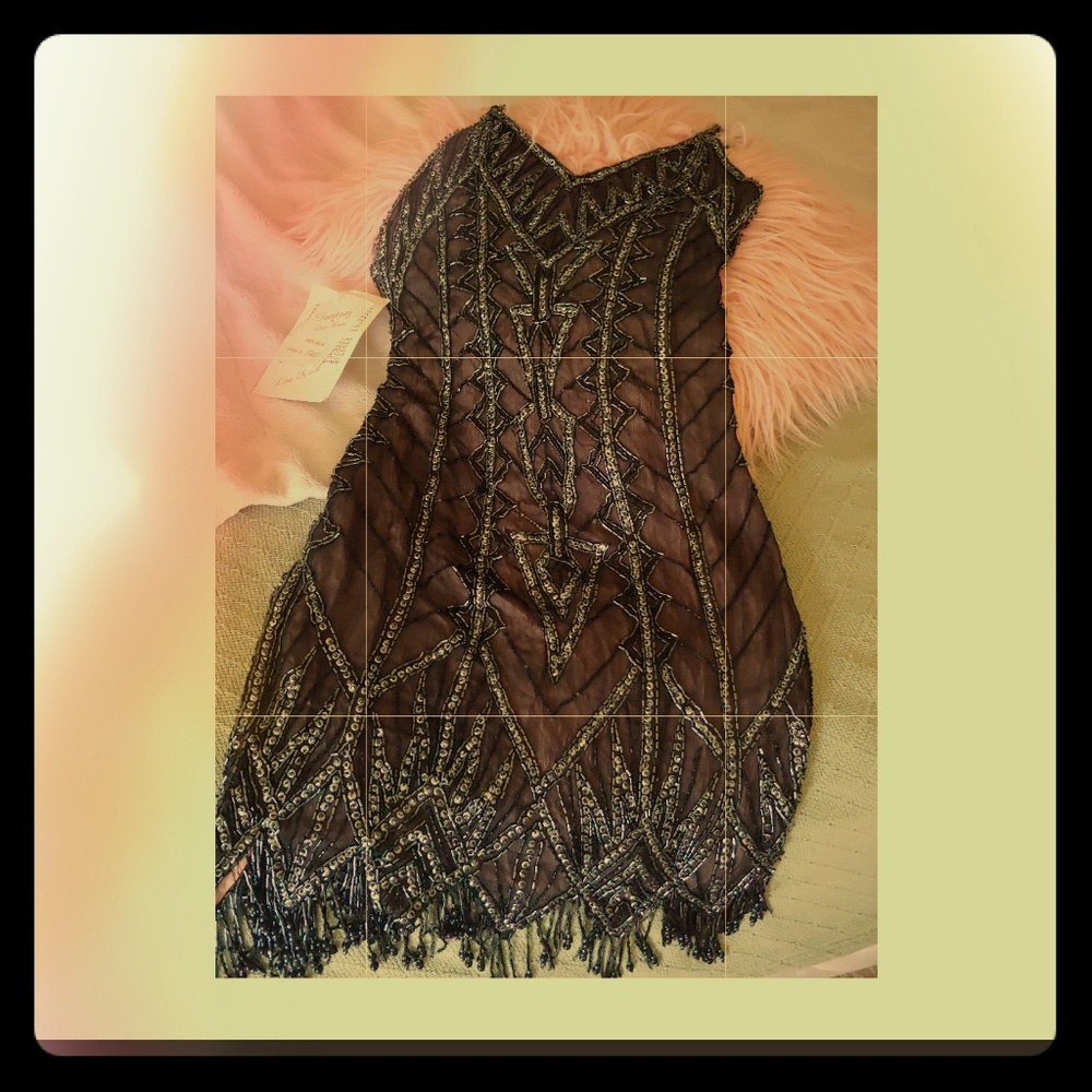 Vintage Beaded Cocktail Dress